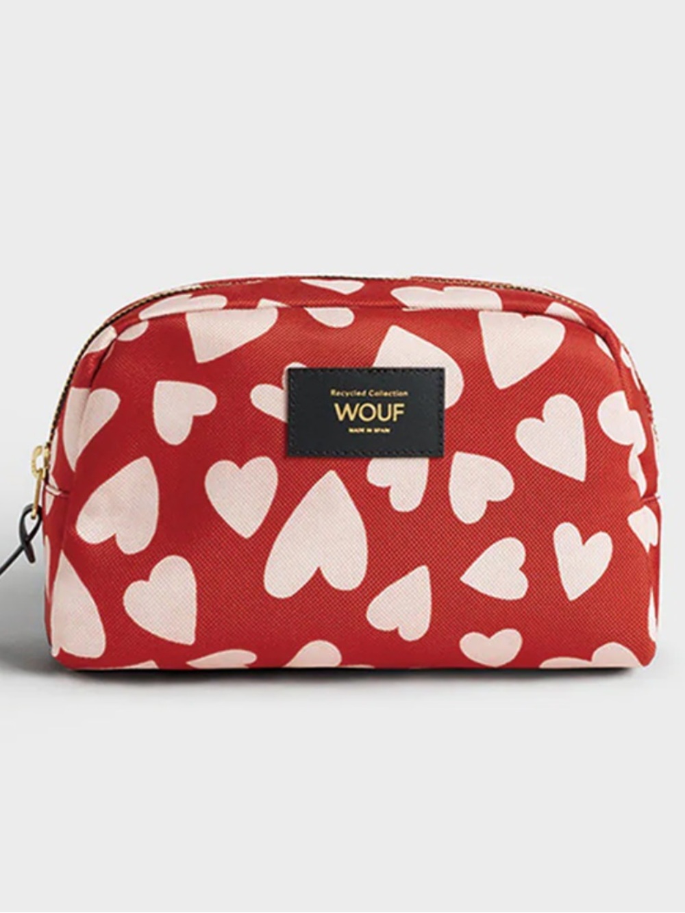 Wouf Amore Toiletry Bag - Red/Pink Hearts